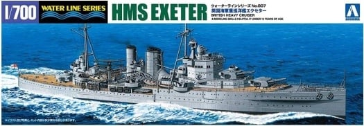 6744 1/700 HMS Exeter British Heavy Cruiser