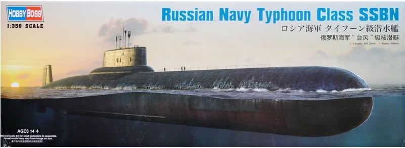 83532 1/350 Russian Navy SSBN Typhoon Class Submarine