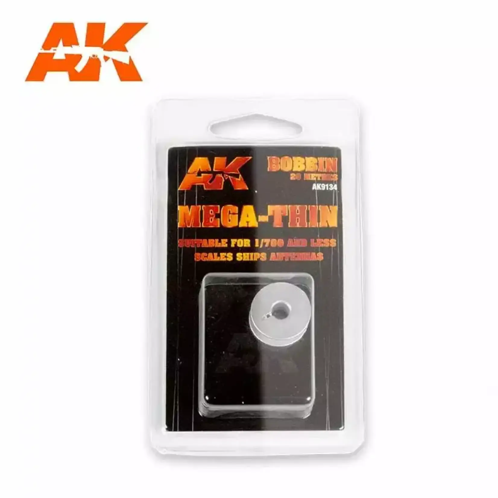 AK Interactive 9134 Mega Thin Elastic Rigging Thread 20m Long