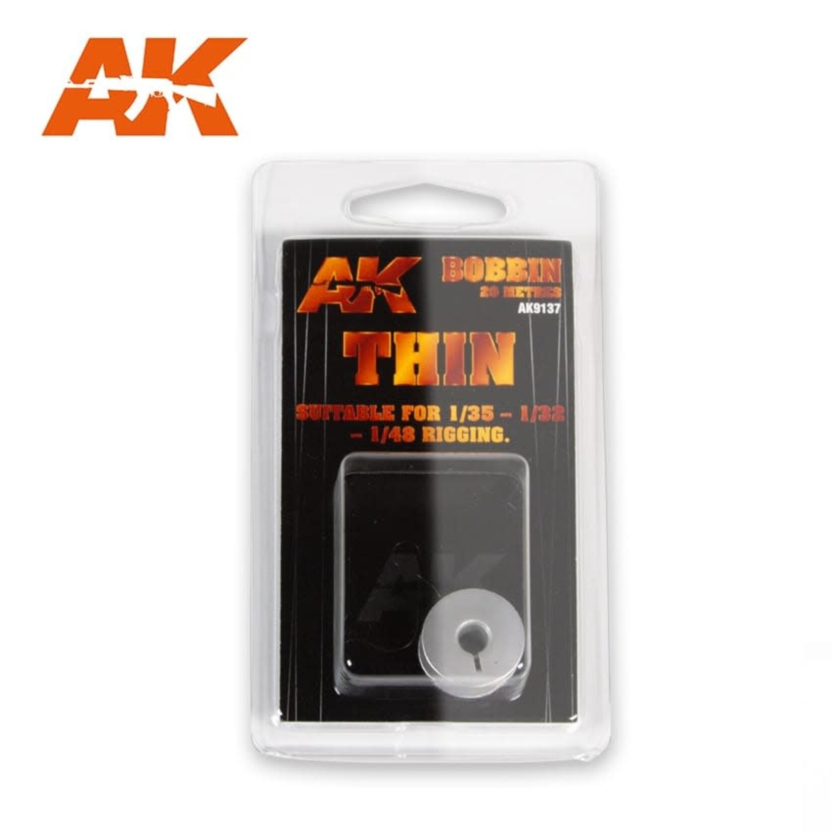 AK Interactive 9137 Thin Elastic Rigging Thread 20m Long