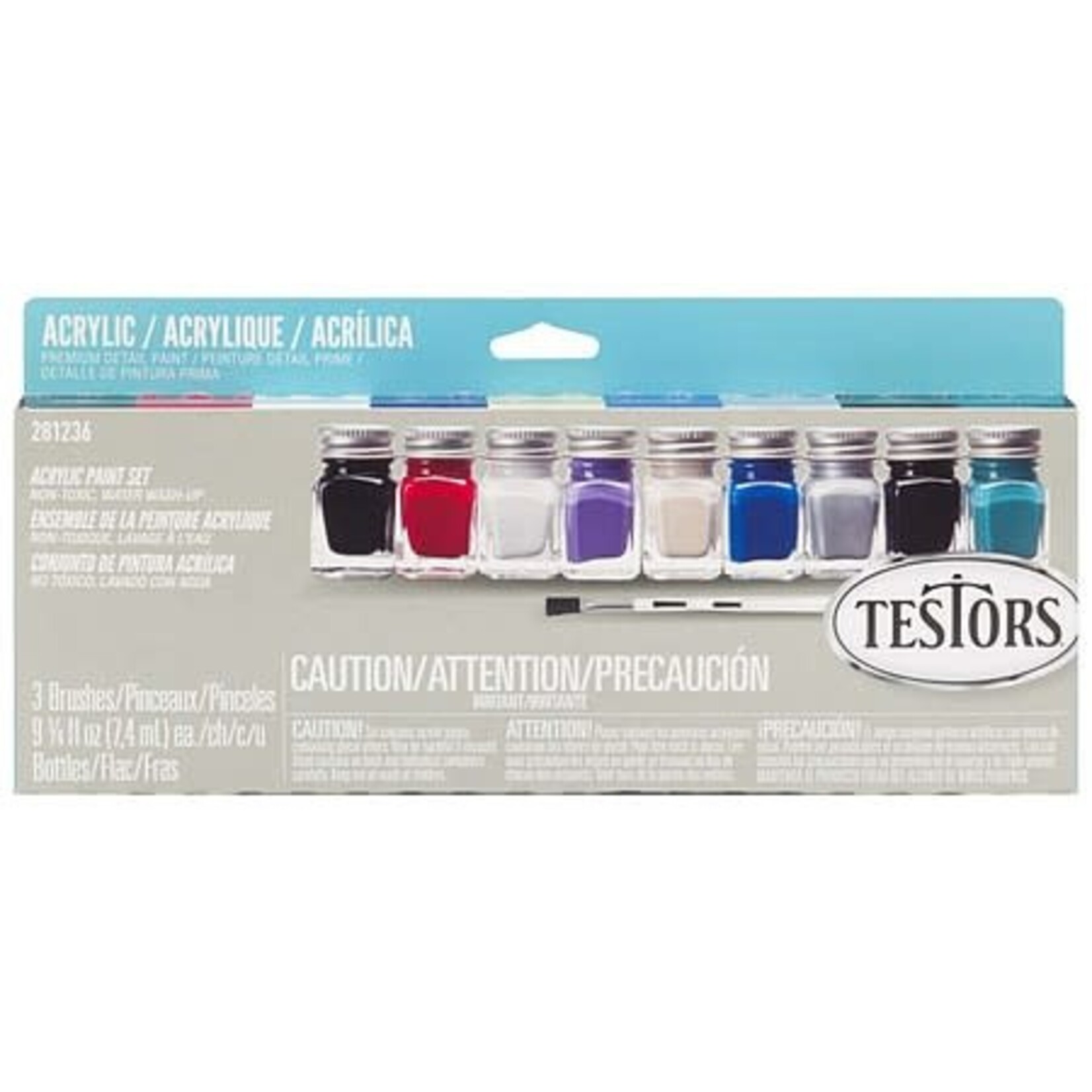 Testors 281236 Auto & Truck Finishing Acrylic Set (9 Colors)(old 9197)