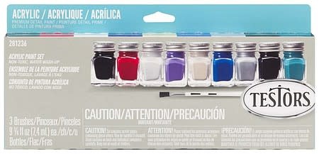 281236 Auto & Truck Finishing Acrylic Set (9 Colors)(old 9197)