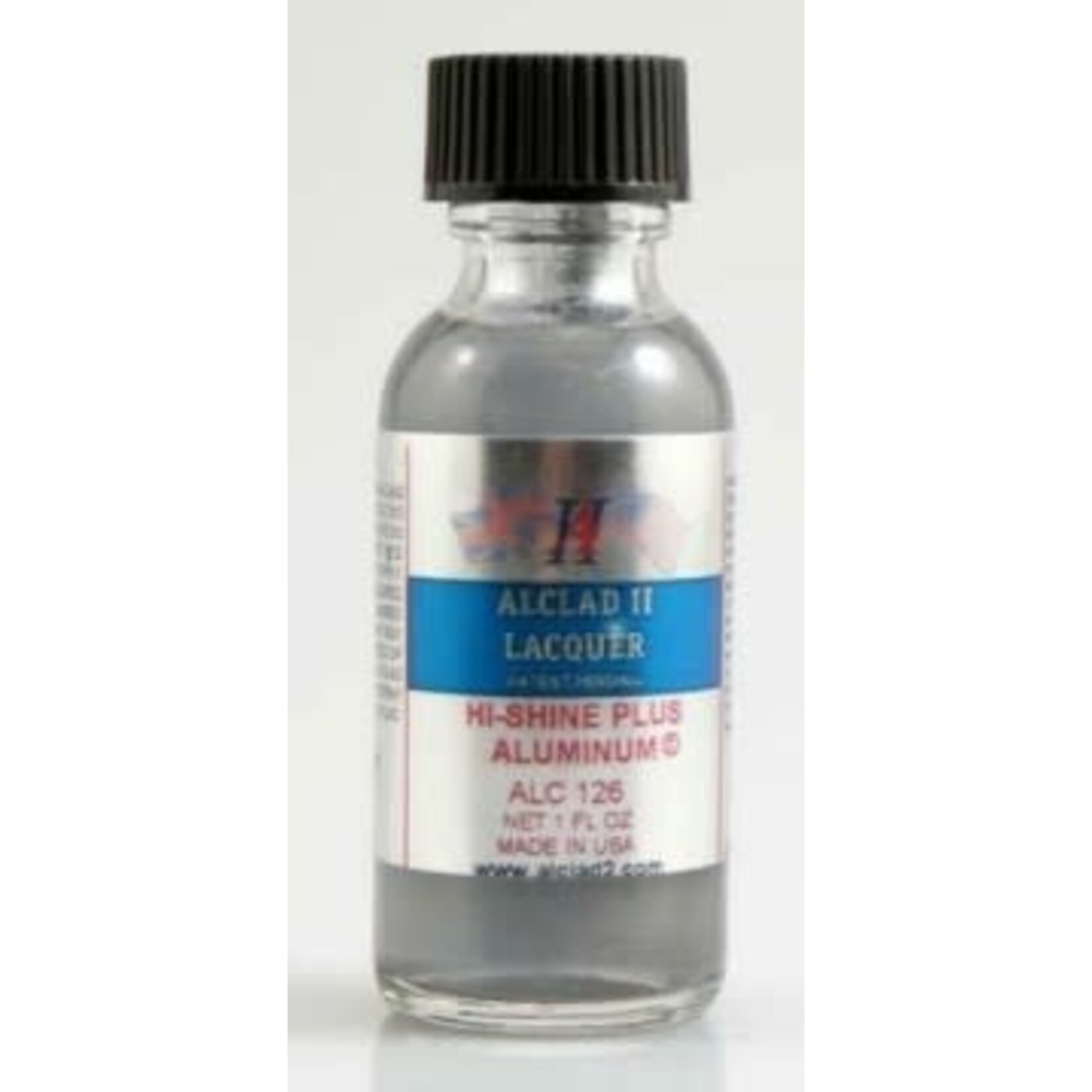 Alclad 126 Hi-Shine Plus Aluminum Lacqyer 1oz
