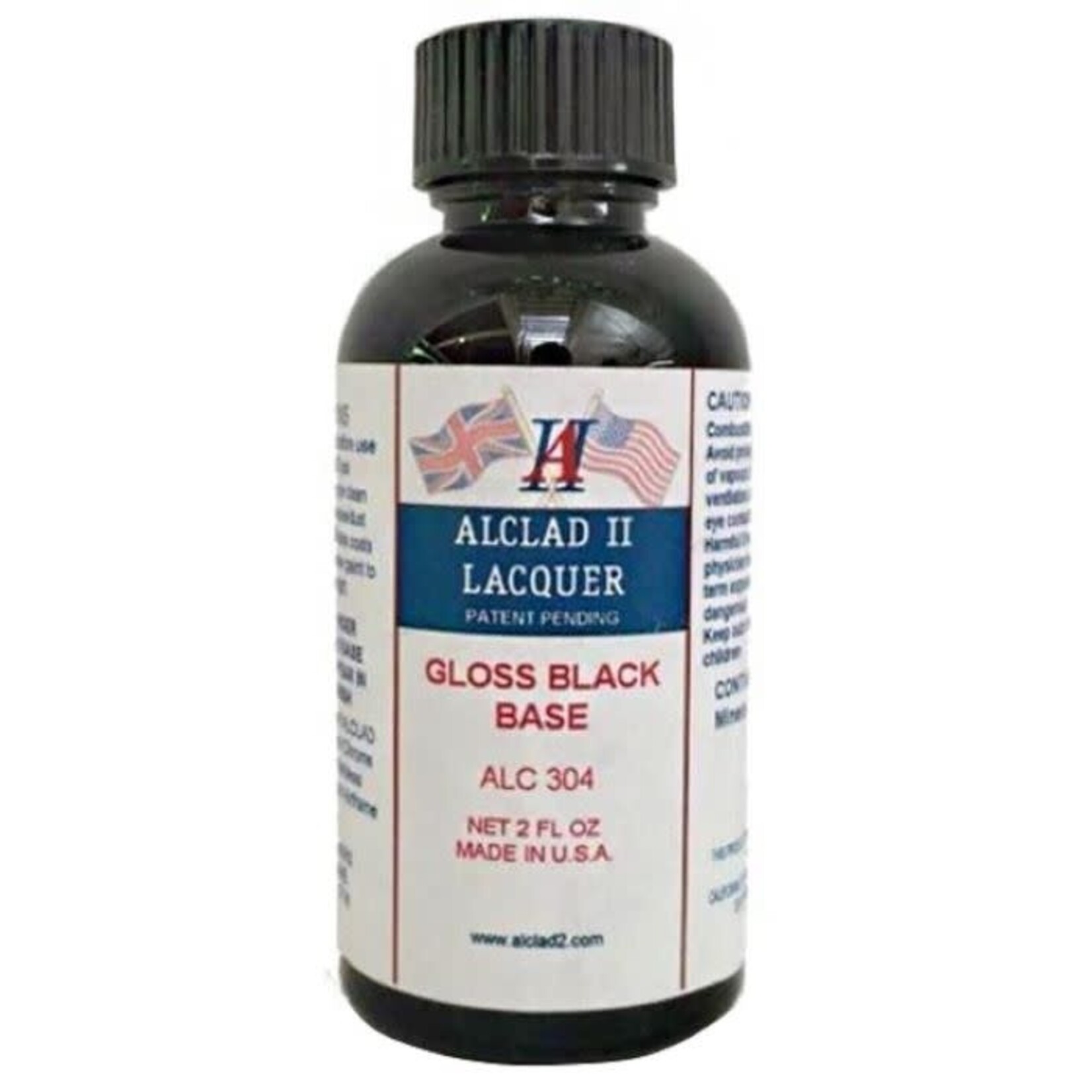 Alclad 304 Gloss Black Base 2oz