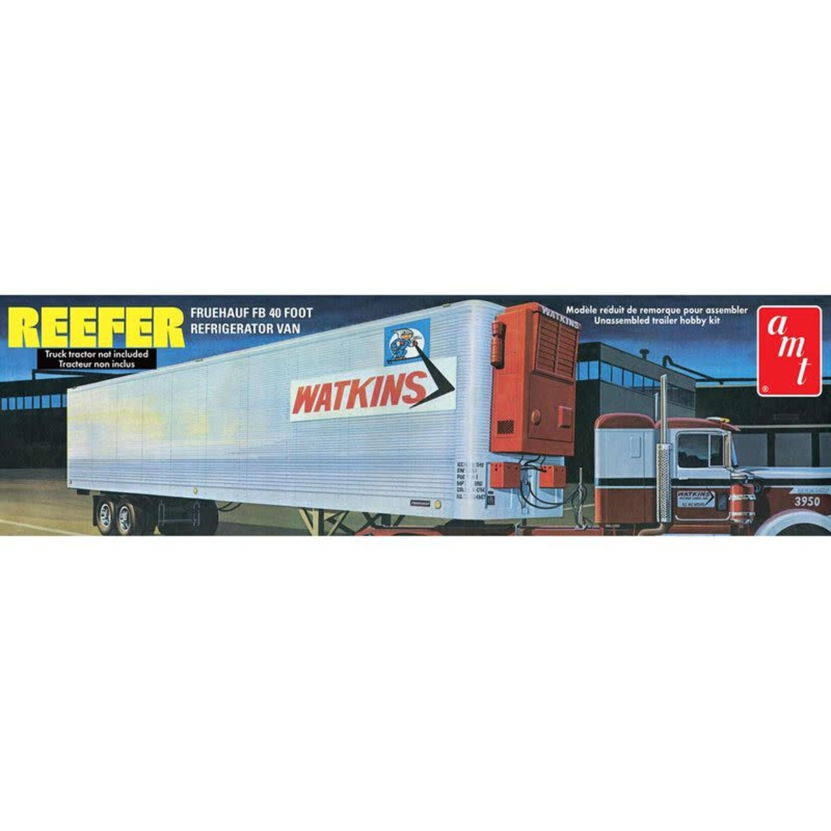 AMT 1421 1/25 Fruehauf 40' Reefer Trailer