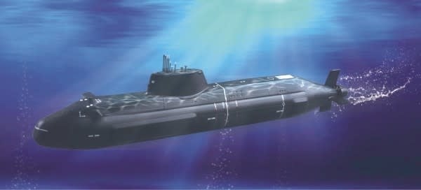 4598 1/350 HMS Astute British Submarine (Pre-Painted)