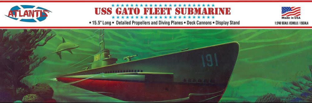 743 1/240 WWII Gato Class Fleet Submarine (form. Lindberg)