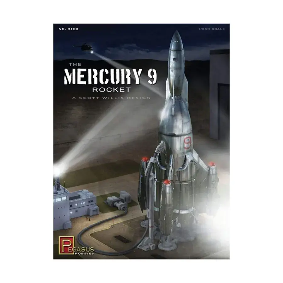9103 Mercury 9 Rocket Kit 1/350