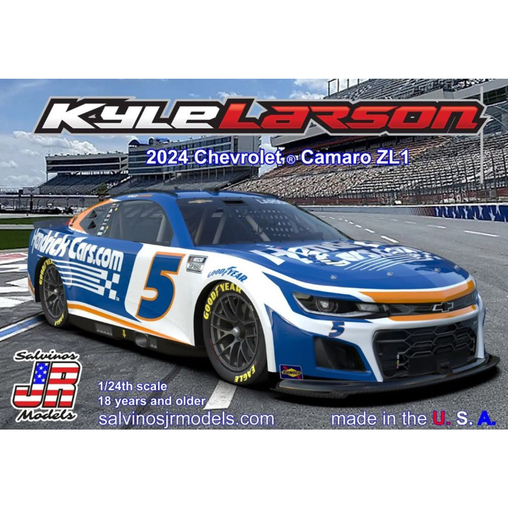 Salvinos 1/24 Kyle Larson 2024 NASCAR Chev Camaro - Limited