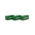 Athearn 27786 HO RTR 20' Corrugated Container, EISU #2 (3)