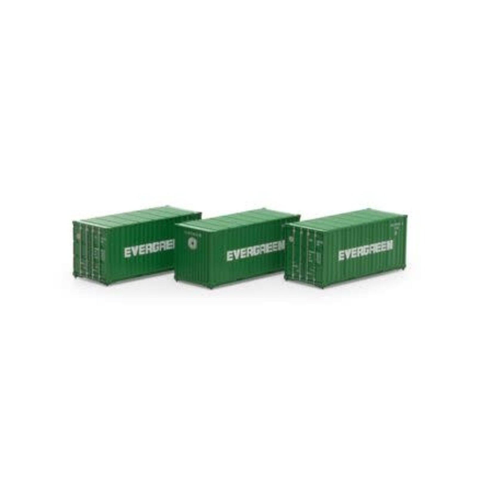 Athearn 27786 HO RTR 20' Corrugated Container, EISU #2 (3)