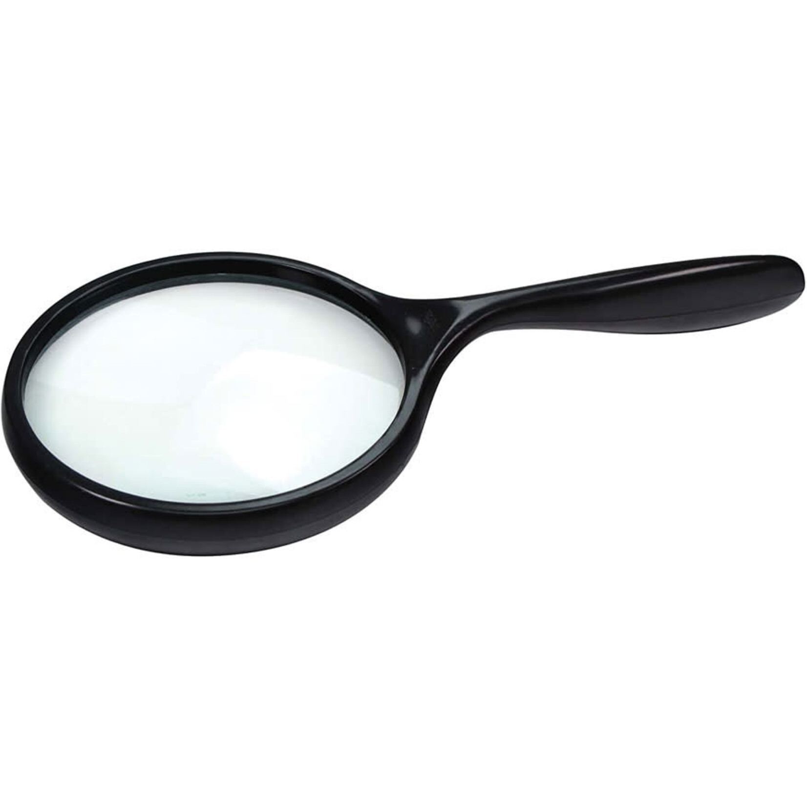 Glass Lens Curved Handle 2x Magnifier 4"