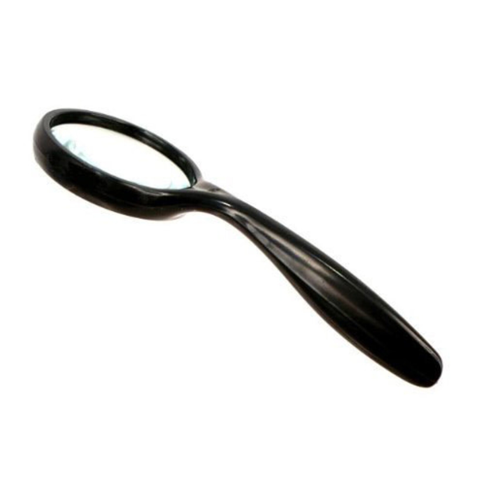 Glass Lens Curved Handle 5x Magnifier 2"