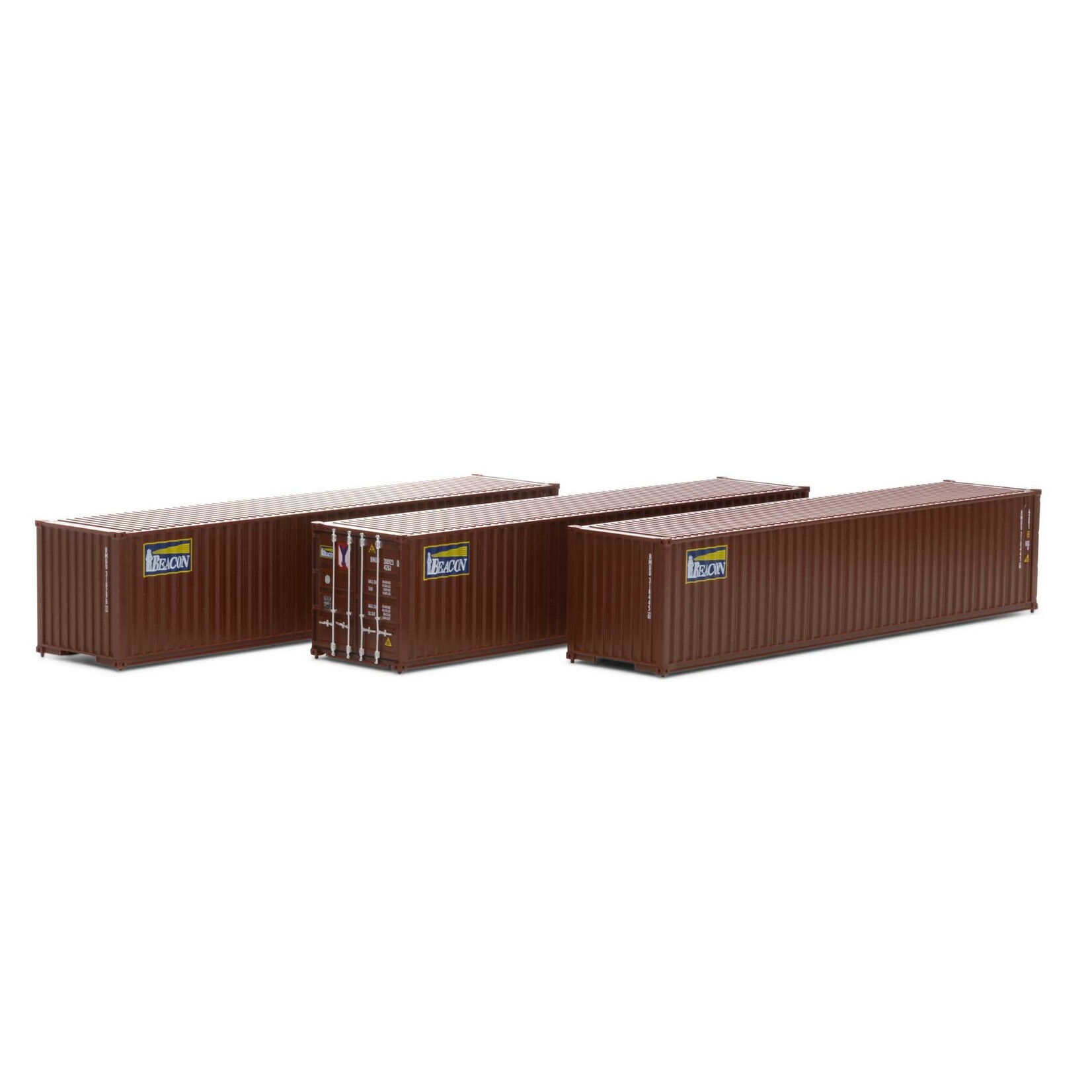 Athearn 27059 HO 40' Corrugated Low-Cube Container, Beacon #1(3)