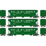 Athearn 81591 HO RTR FMC 4700 Covered Hopper, VUHX - 3 pack