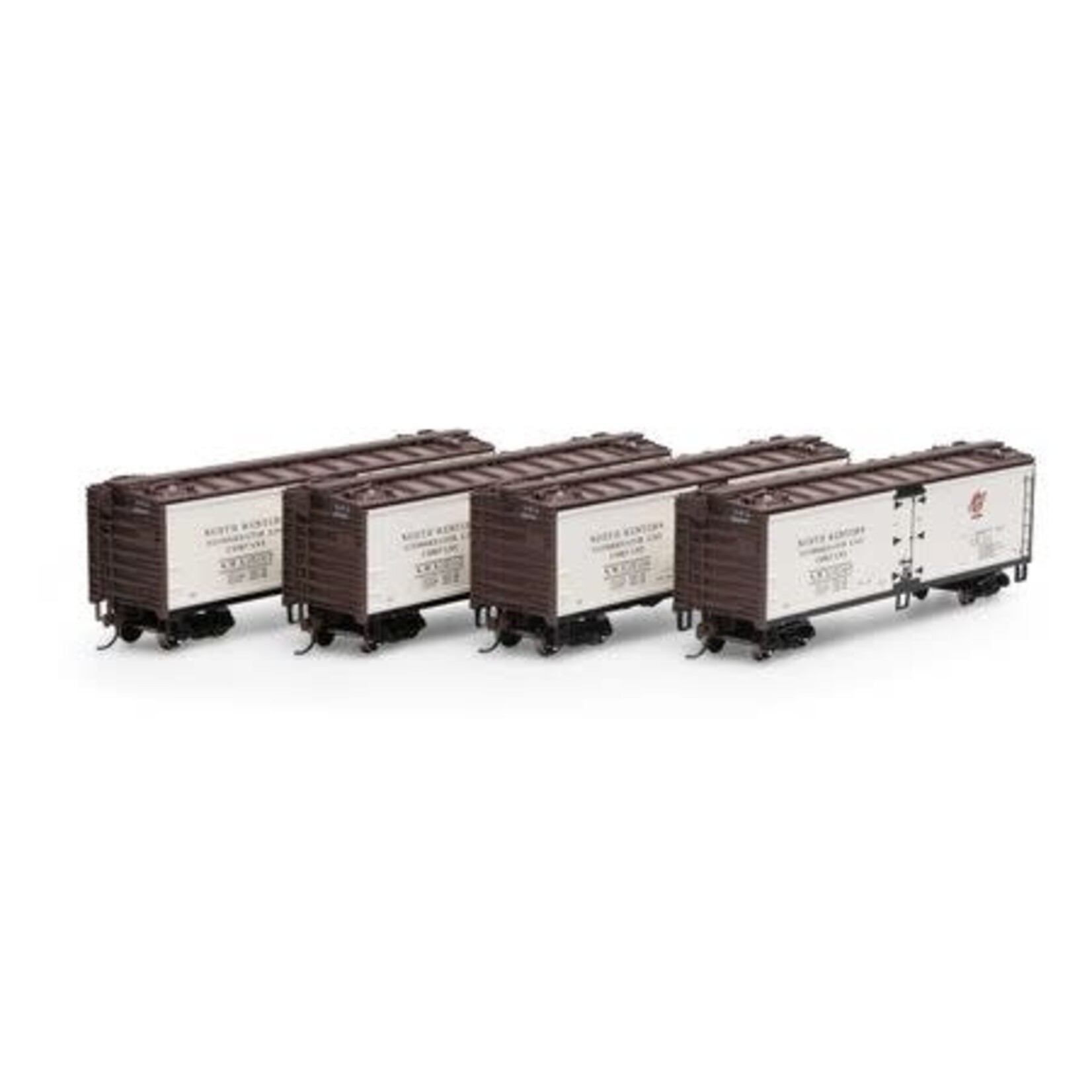 Roundhouse 98495 HO 40' Wood Reefer, NWX - 4 pack