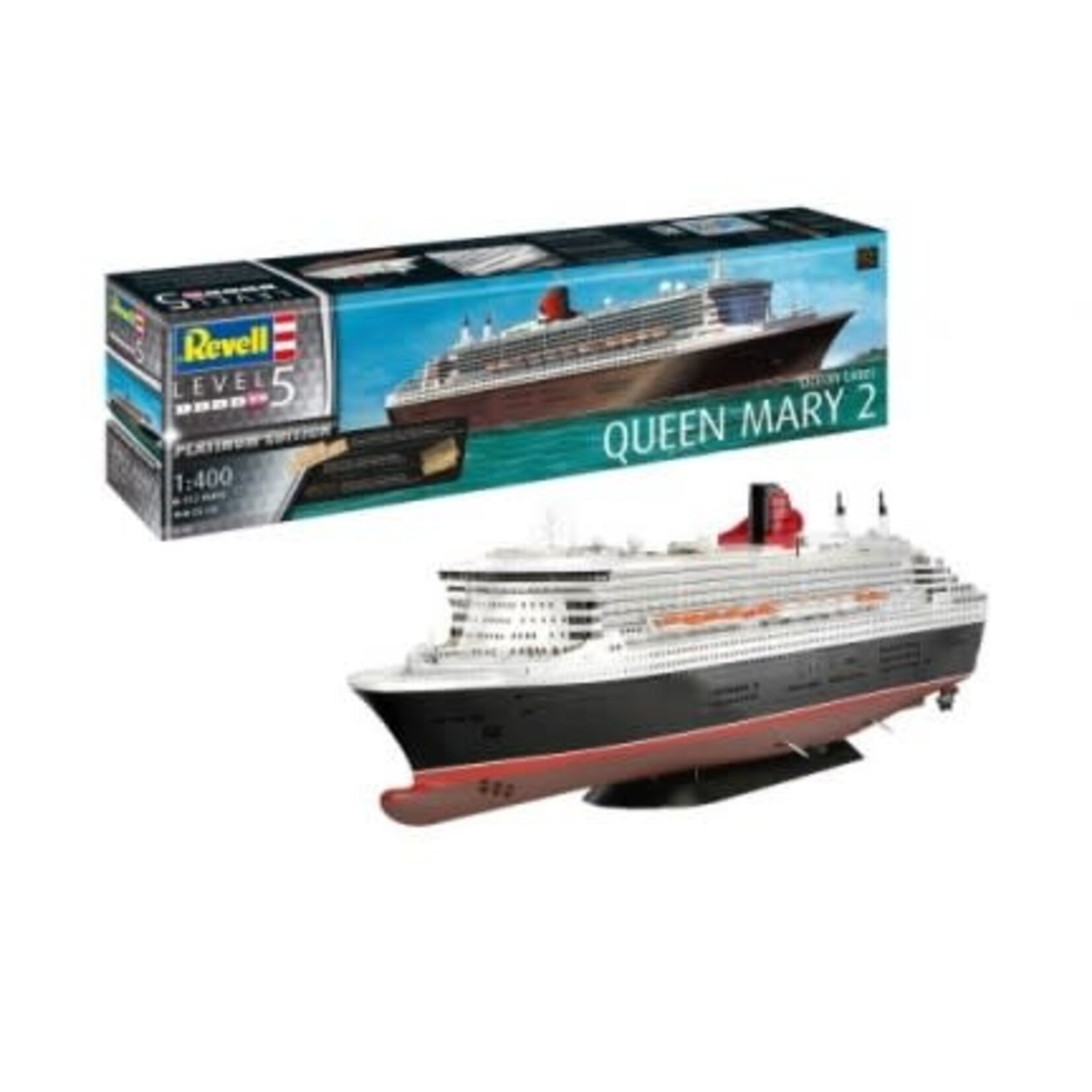 Revell 5199 1/400 Queen Mary II Ocean Liner Platimum Limited Edition