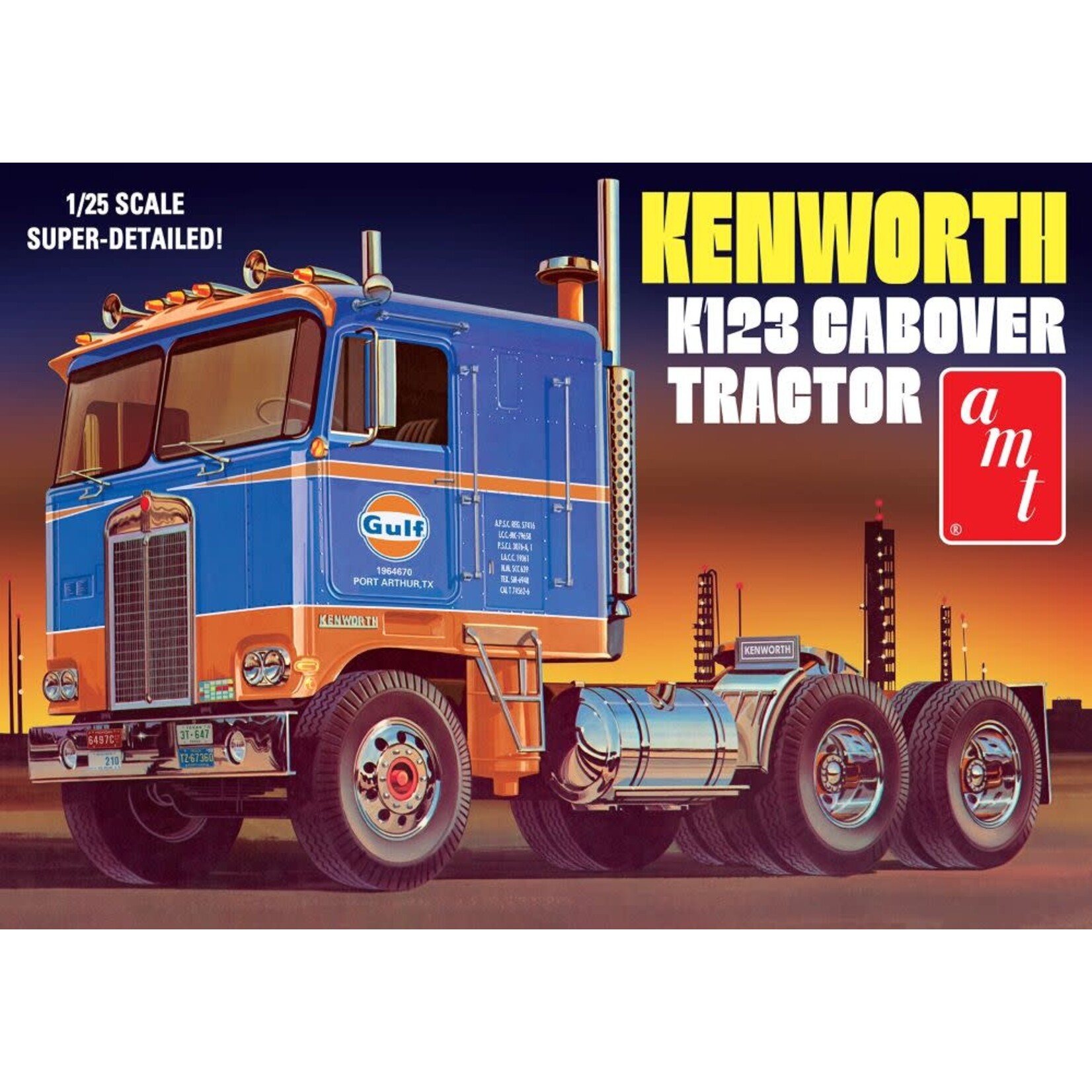 AMT 1433 1/25 Gulf Kenworth K123 Cabover