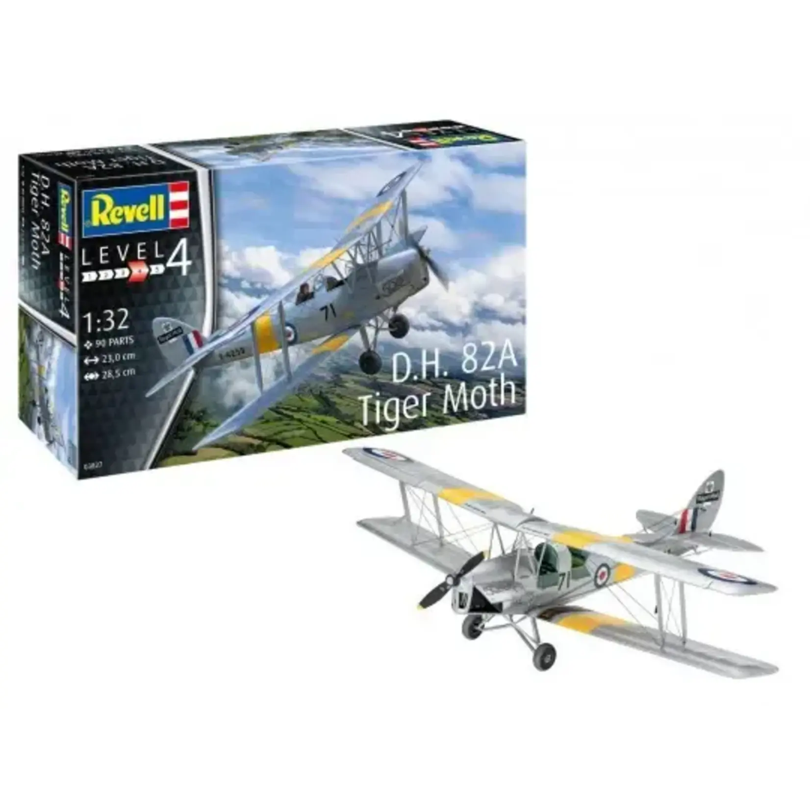 Revell 3827 1/32 DH82A Tiger Moth BiPlane