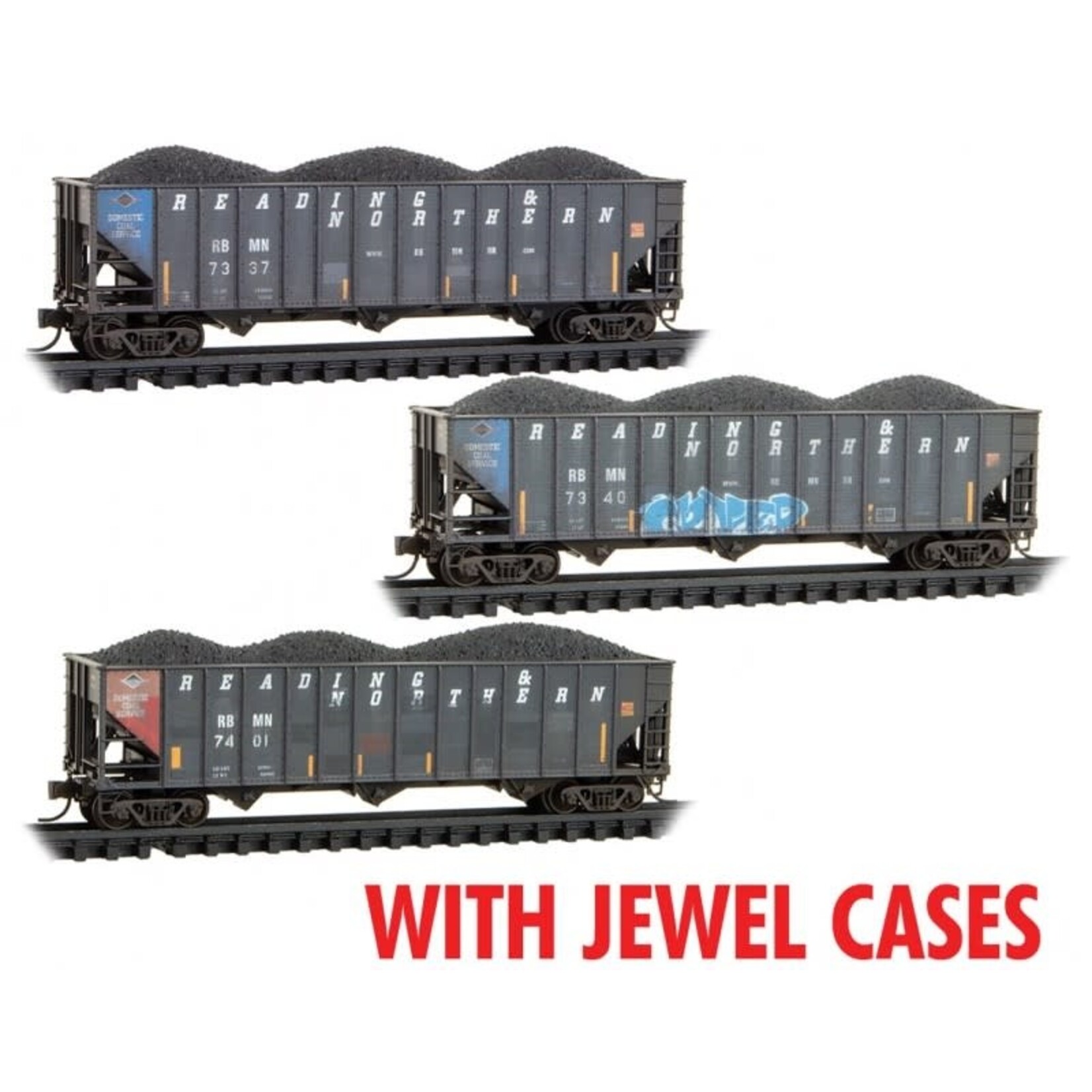 Micro Trains Line 98305072 N RBMN Weathered 3 Pack