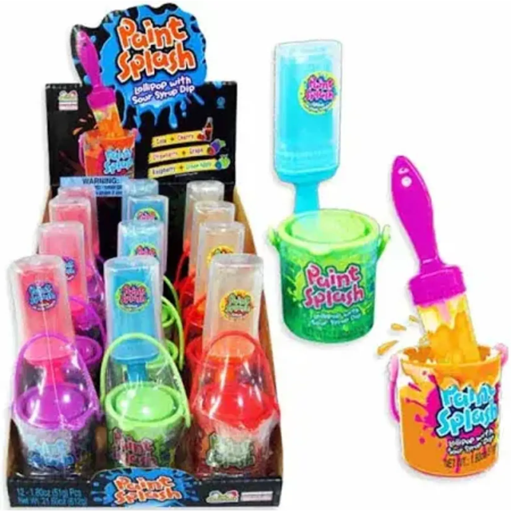 Paint Splash - Lollipop w/ Sour Syrup Dip