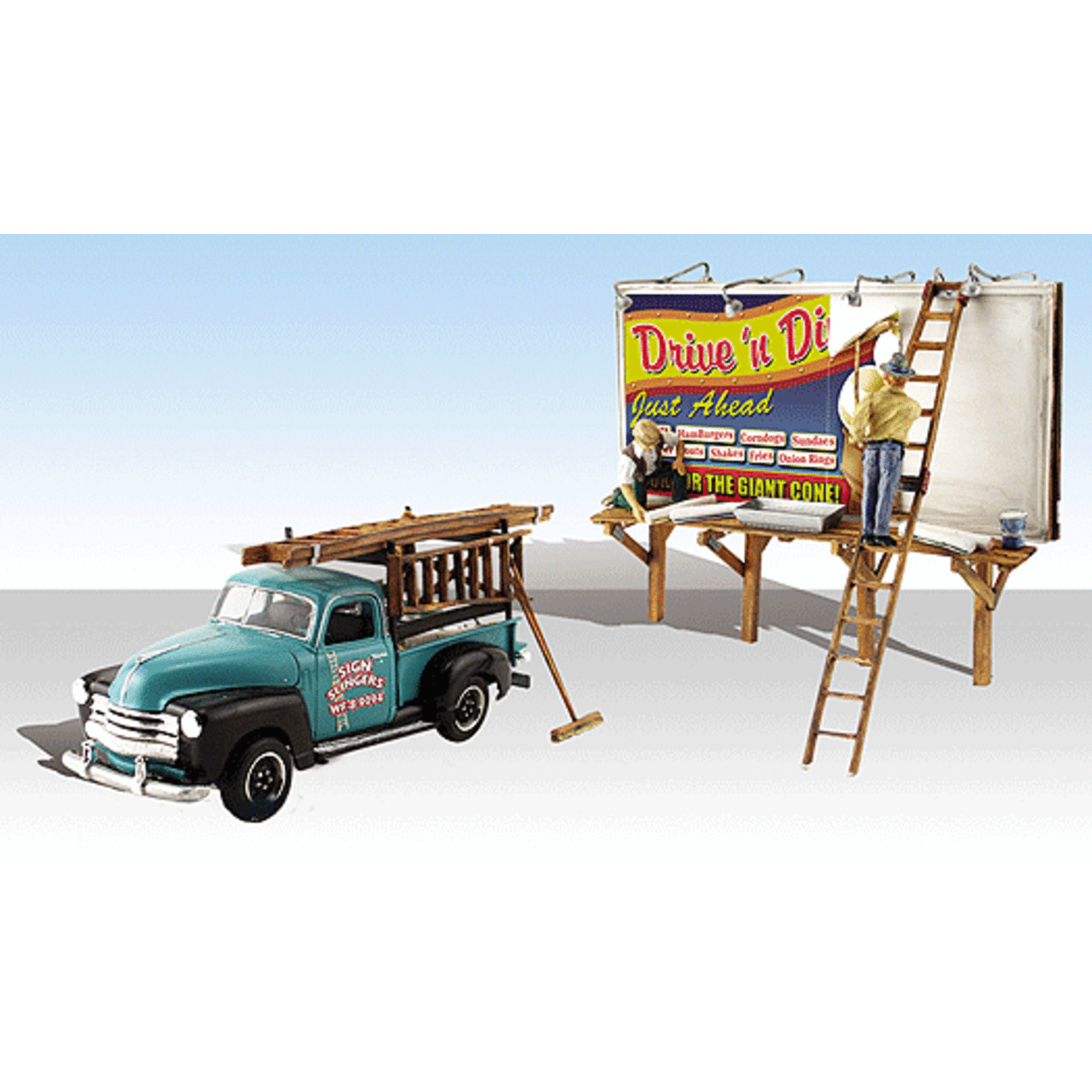 Woodland Scenics 5556 HO Sign Slingers AutoScene