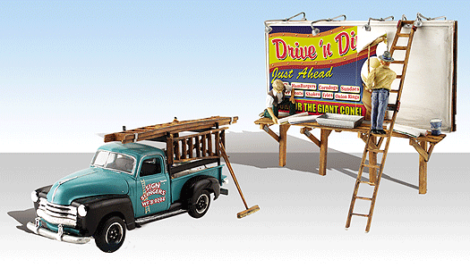 5556 HO Sign Slingers AutoScene