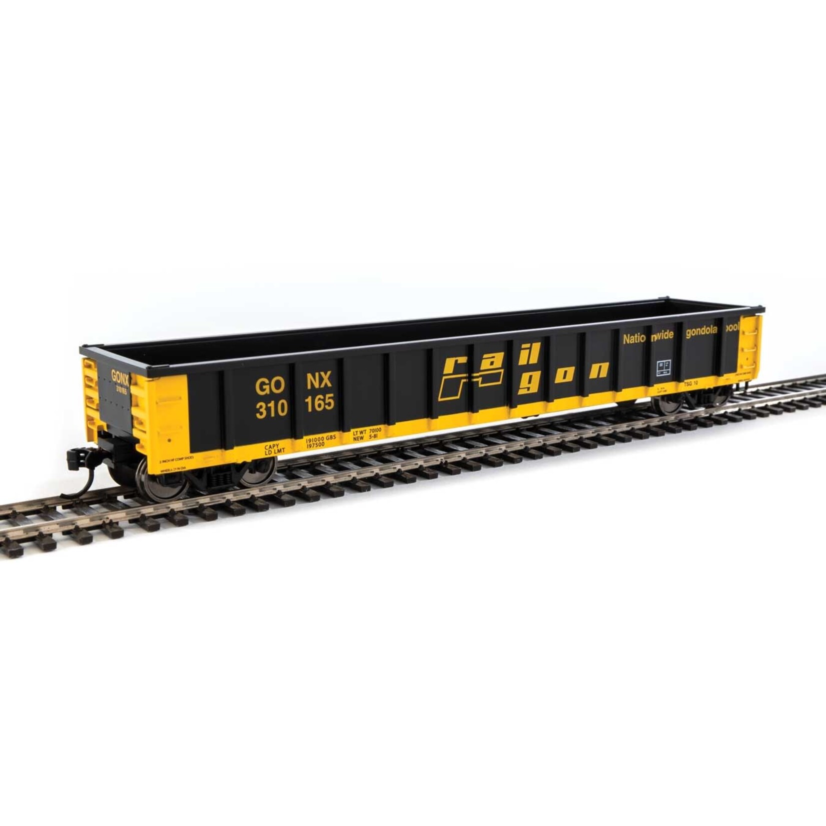 Walthers 9106301 HO 53' Railgon GONX #310165