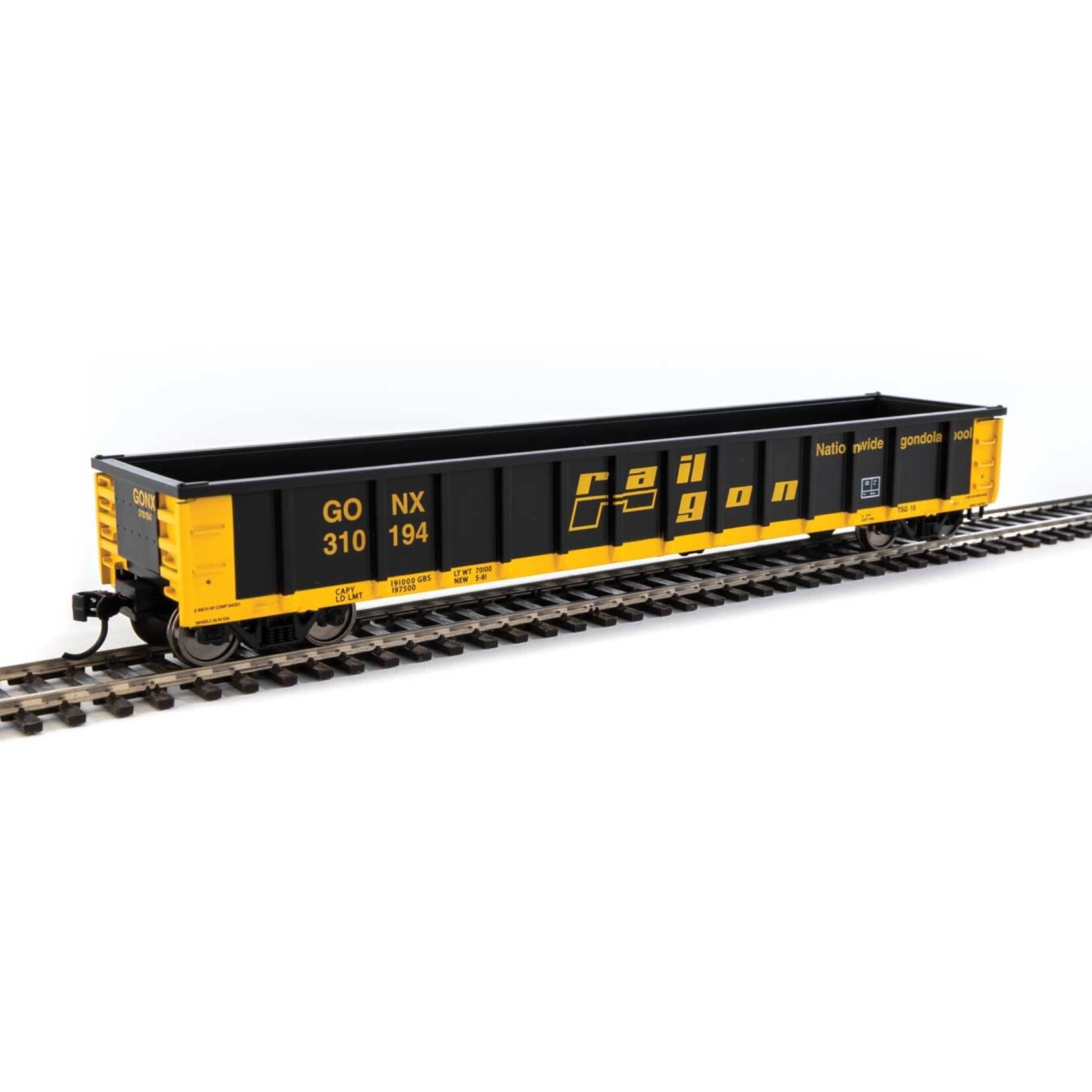 Walthers 9106302 HO 53' Railgon GONX #310194