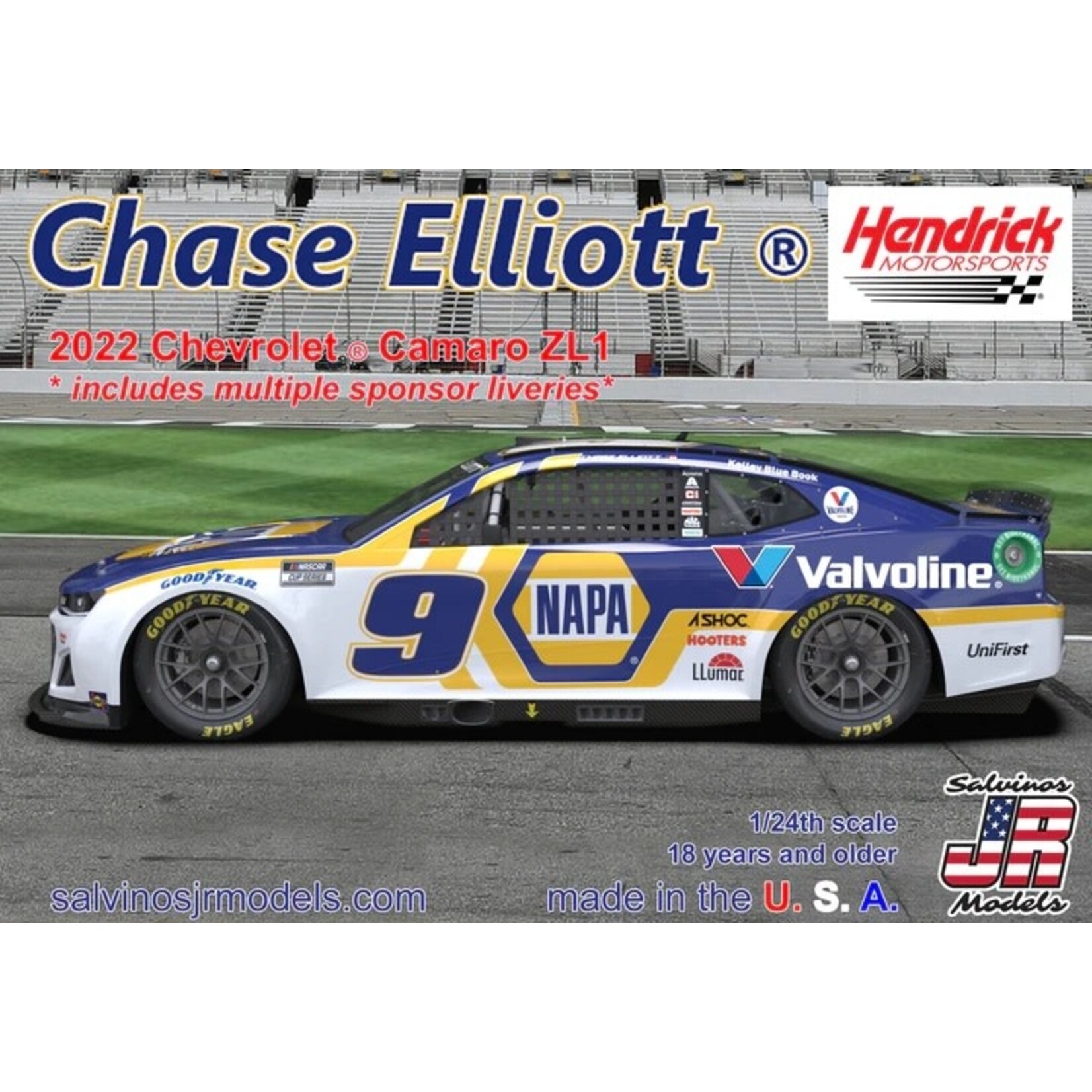 Salvinos 37470 2022 Camaro  ZL1 Chase Elliott Multiple Sponsor