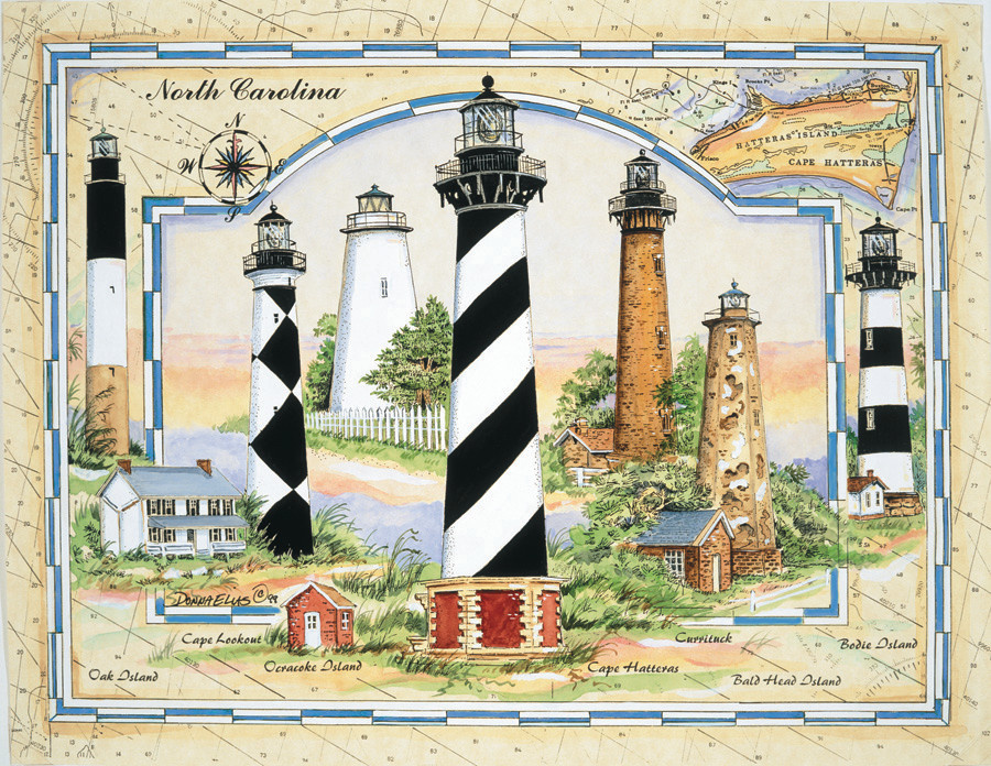 11003 Coastal Lights of NC 1000 Piece Puzzle