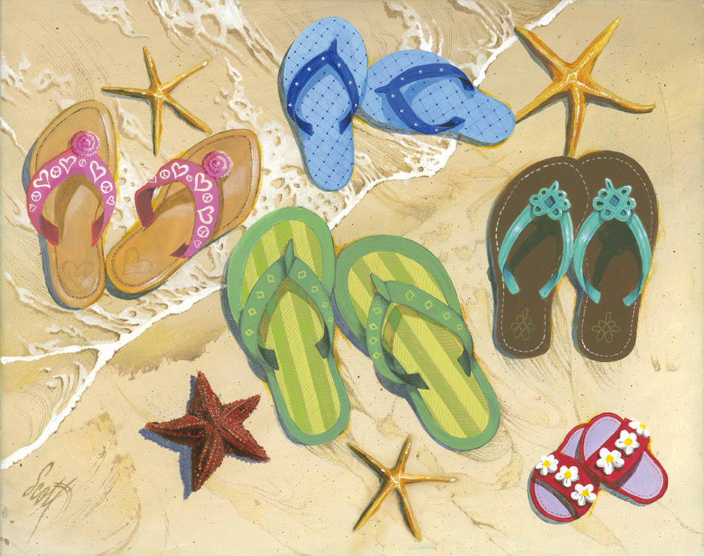 30535 Flip Flop Family 550pc Beach Puzzle