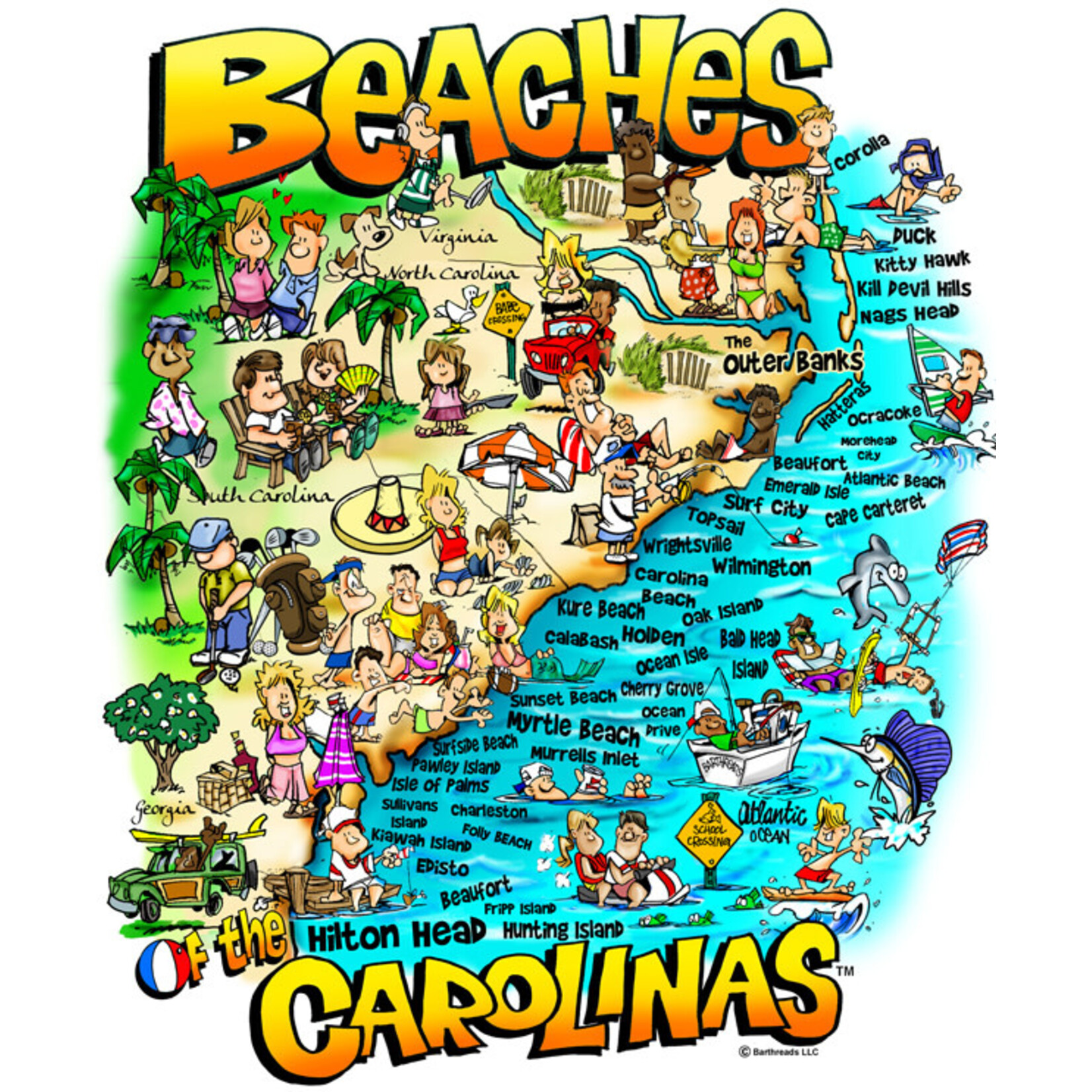 Heritage Puzzle 30602 Beaches of the Carolinas 550 Piece Puzzle