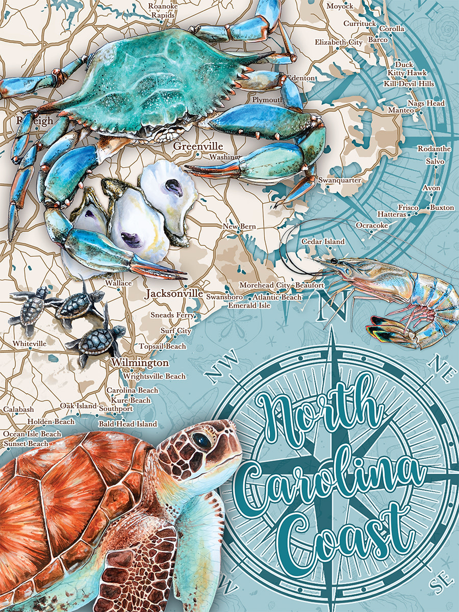 30609 NC Coast 550 Piece Puzzle
