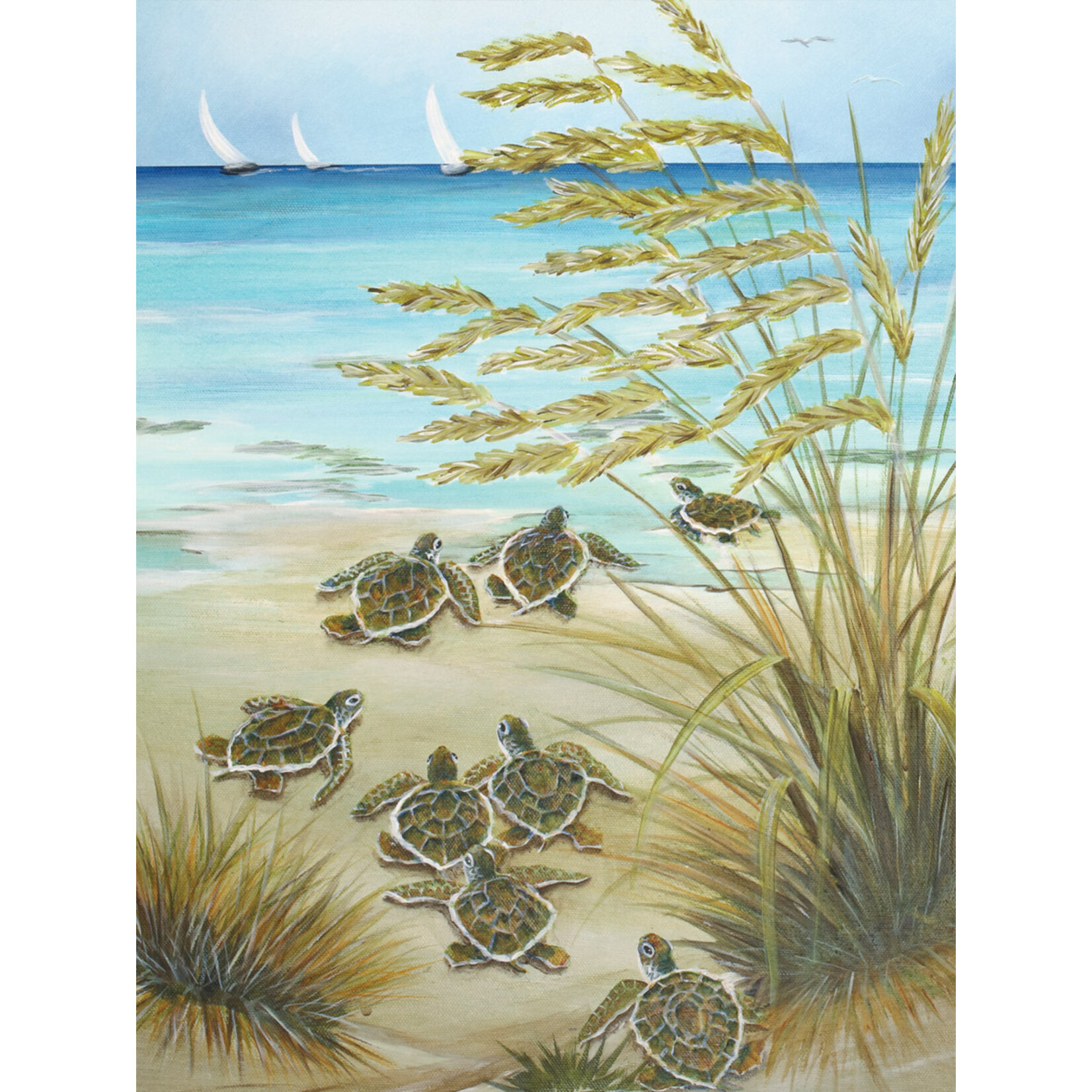 Heritage Puzzle 30711 Turtle March 550 Piece Puzzle