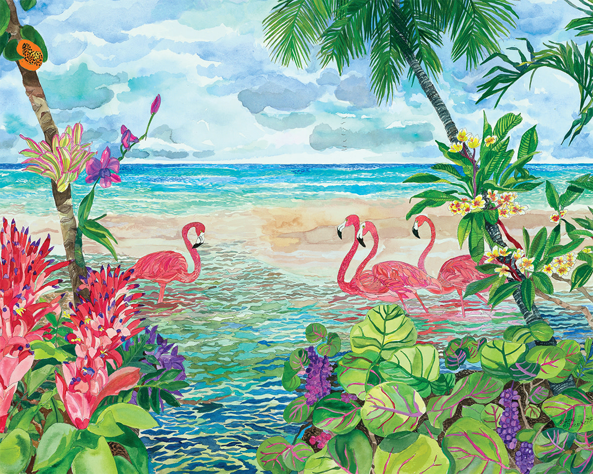 40610 Join Us 1000 Piece Flamingo Puzzle