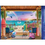 Heritage Puzzle 40615 Greetings From Paradise 550pc Puzzle