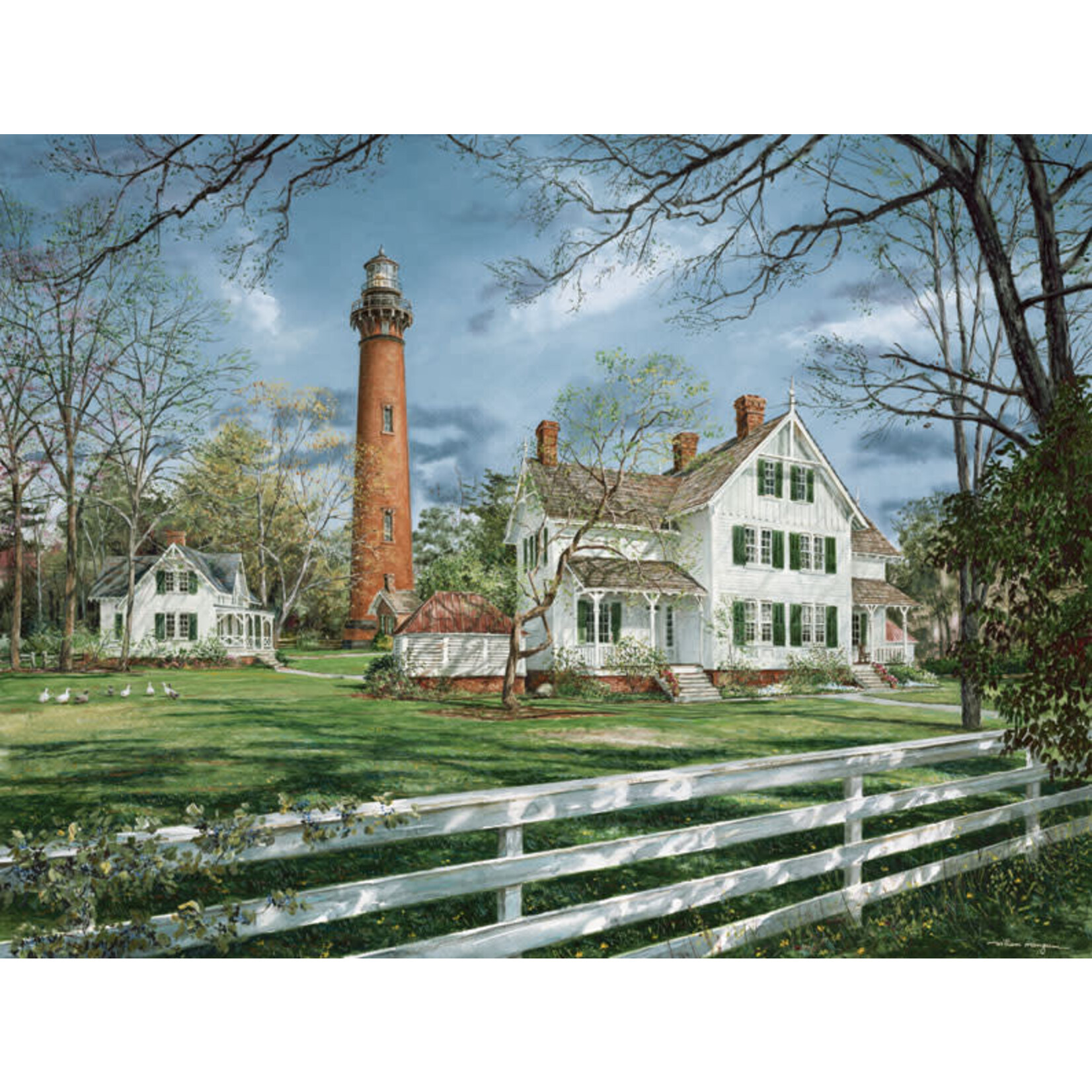 Heritage Puzzle 50506 Currituck Beach Lighthouse 550 Piece Puzzle