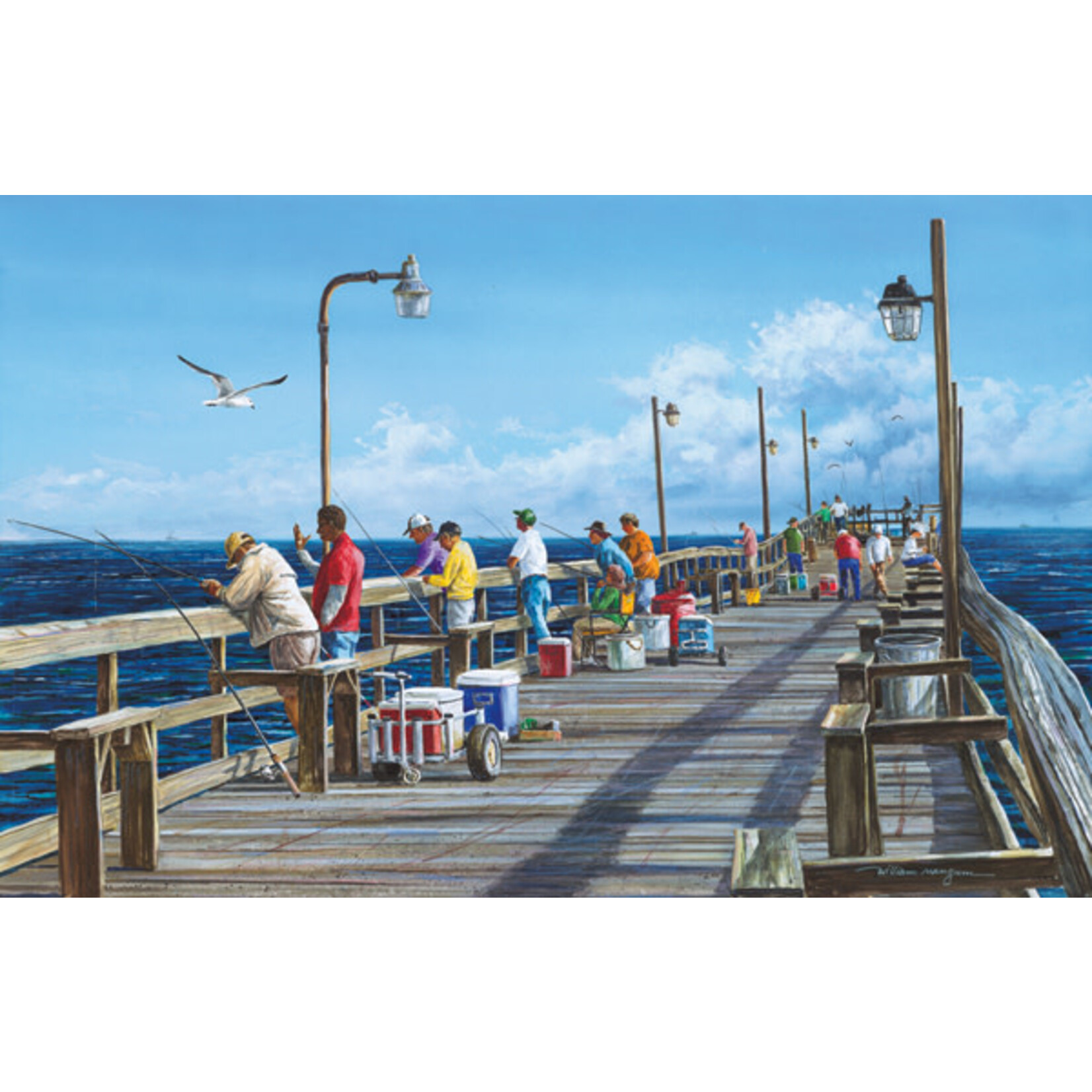 Heritage Puzzle 50530 Fishing Pier 550 Piece Puzzle