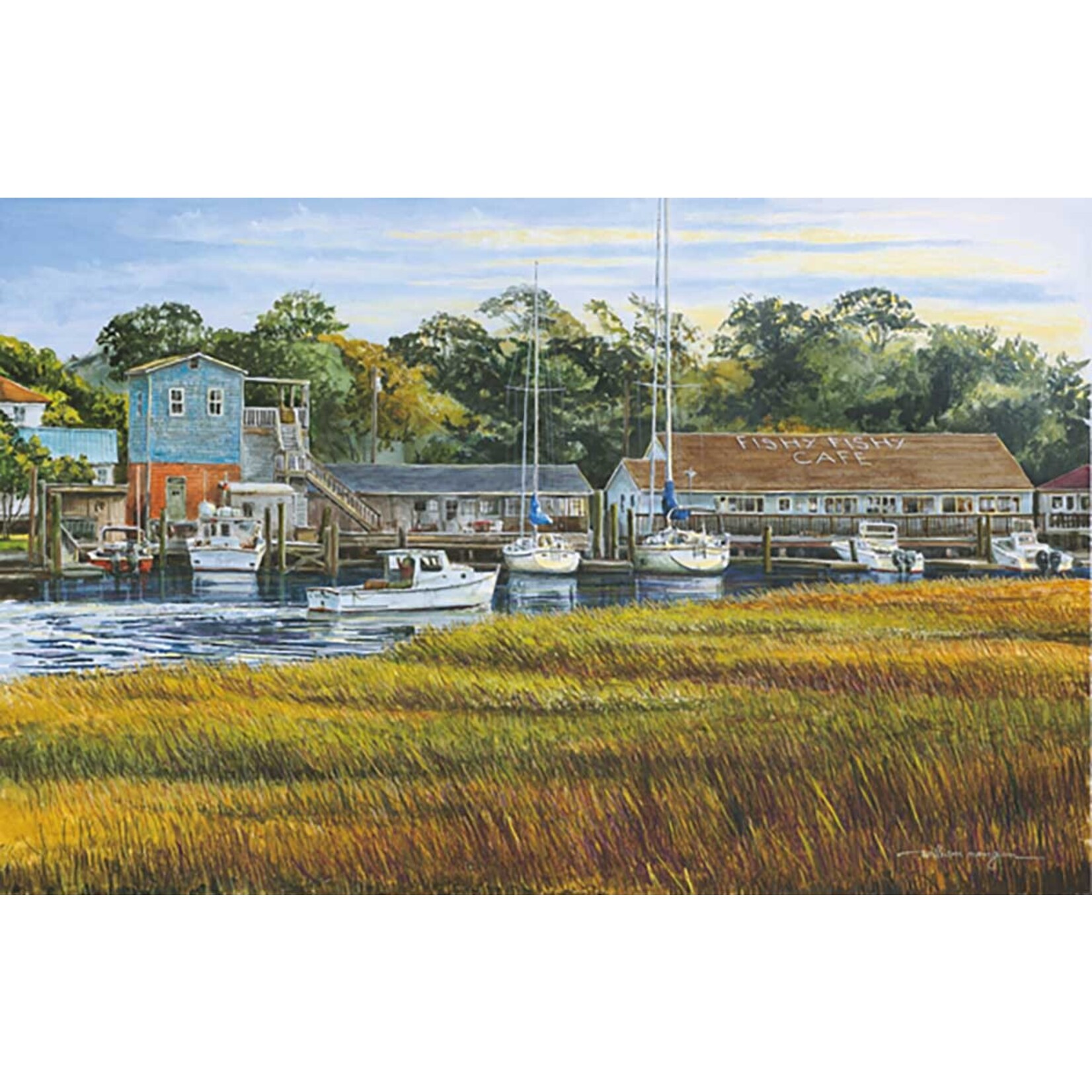 Heritage Puzzle 50533 Southport Harbor 550 Piece Puzzle