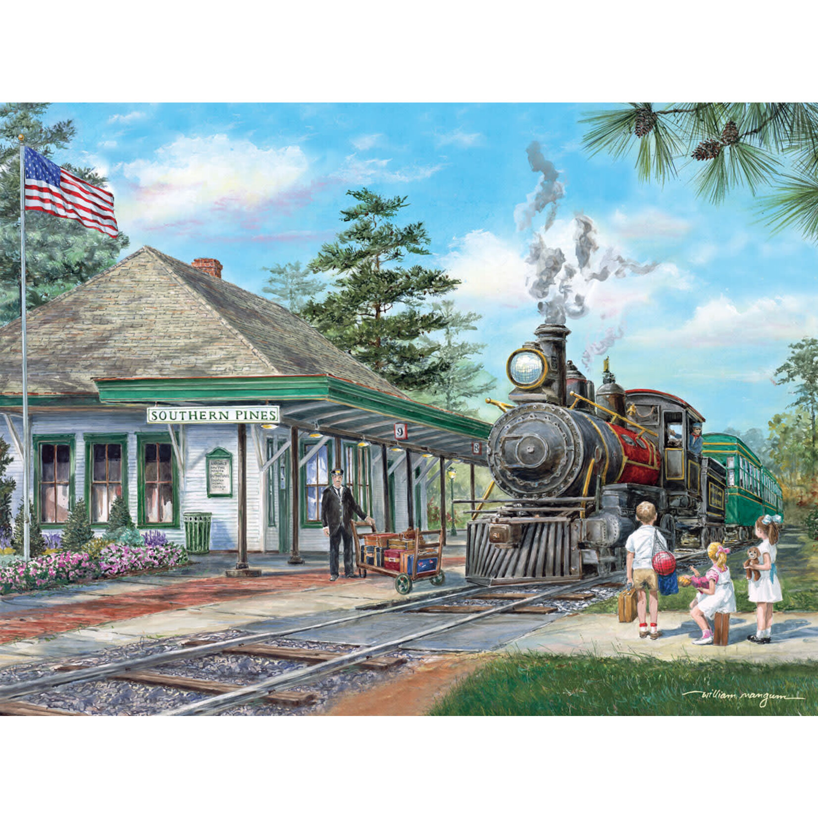 Heritage Puzzle 50556 Southern Pines Station 550 Piece Puzzle
