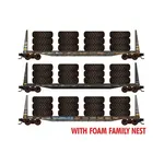 Micro Trains Line 99302247 N NOKL Weathered 3pk W/ Tire Load - FOAM