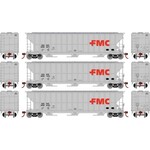 Athearn 81582 HO RTR FMC 4700 Covered Hopper NAHX - 3 Pack