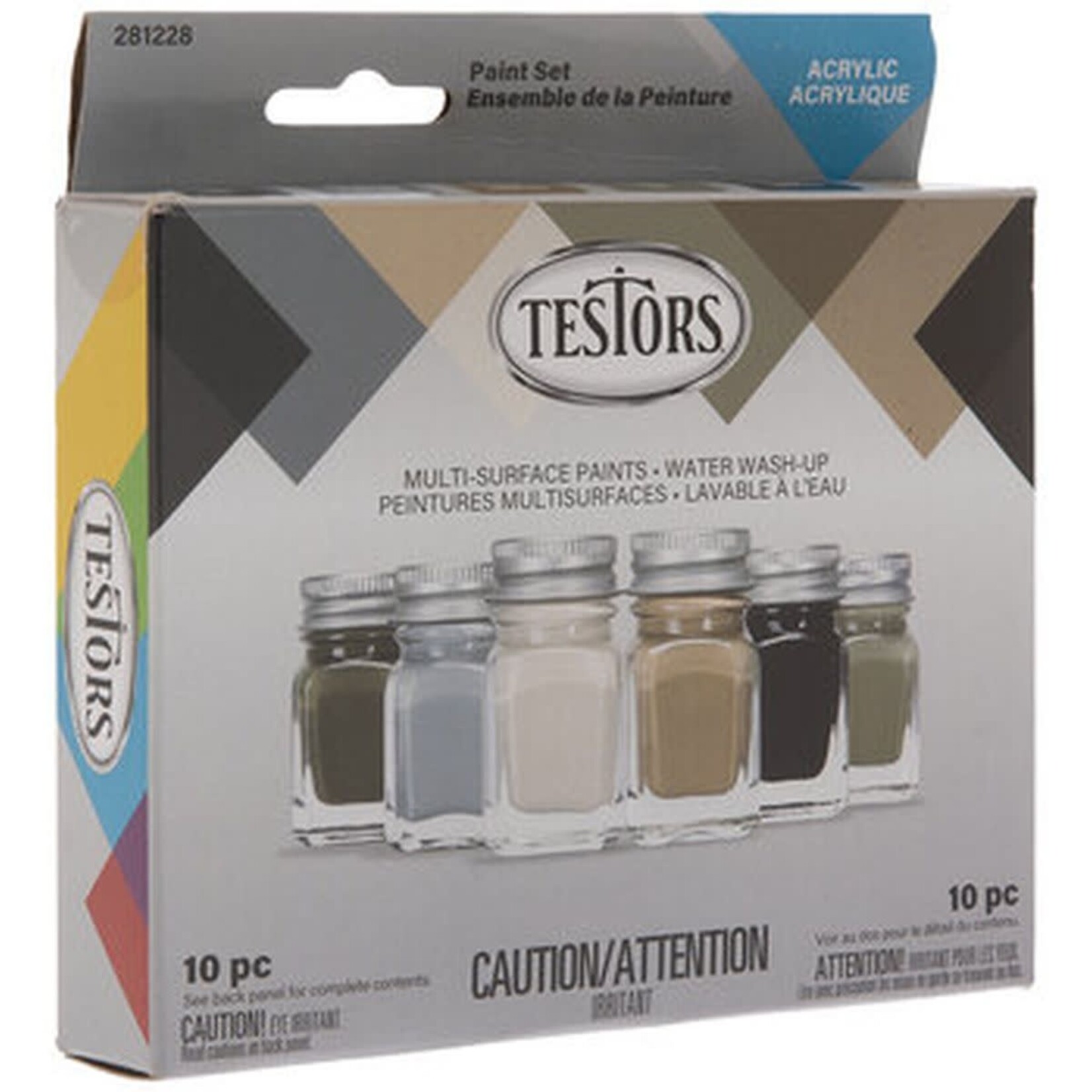 Testors 281228 Camouflage Paint Set