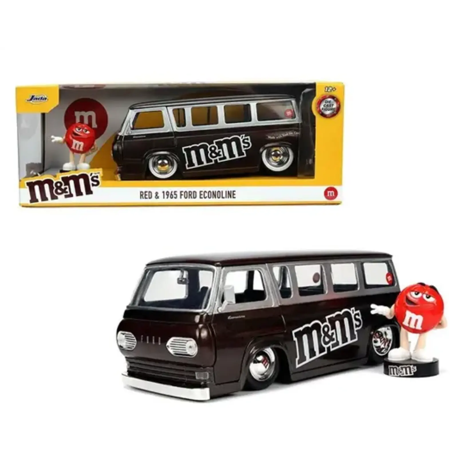 Jada 32027 1/24 Mars 1965 Ford Econoline Van & Red M&Ms Figure
