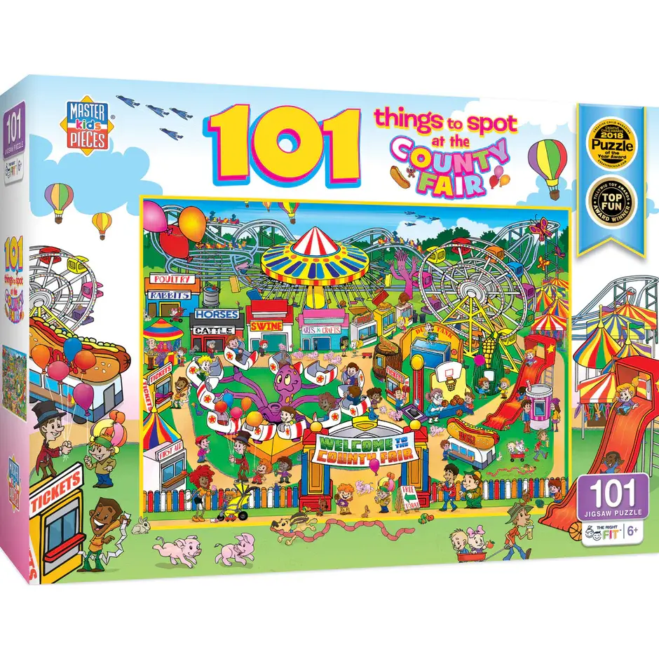 12250 Things to Spot at County Fair 100 Piece Puzzle
