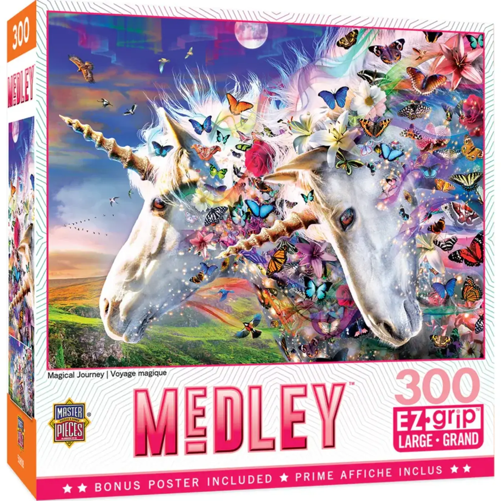 MasterPieces 32033 Unicorns & Butterflies 300 Piece Puzzle