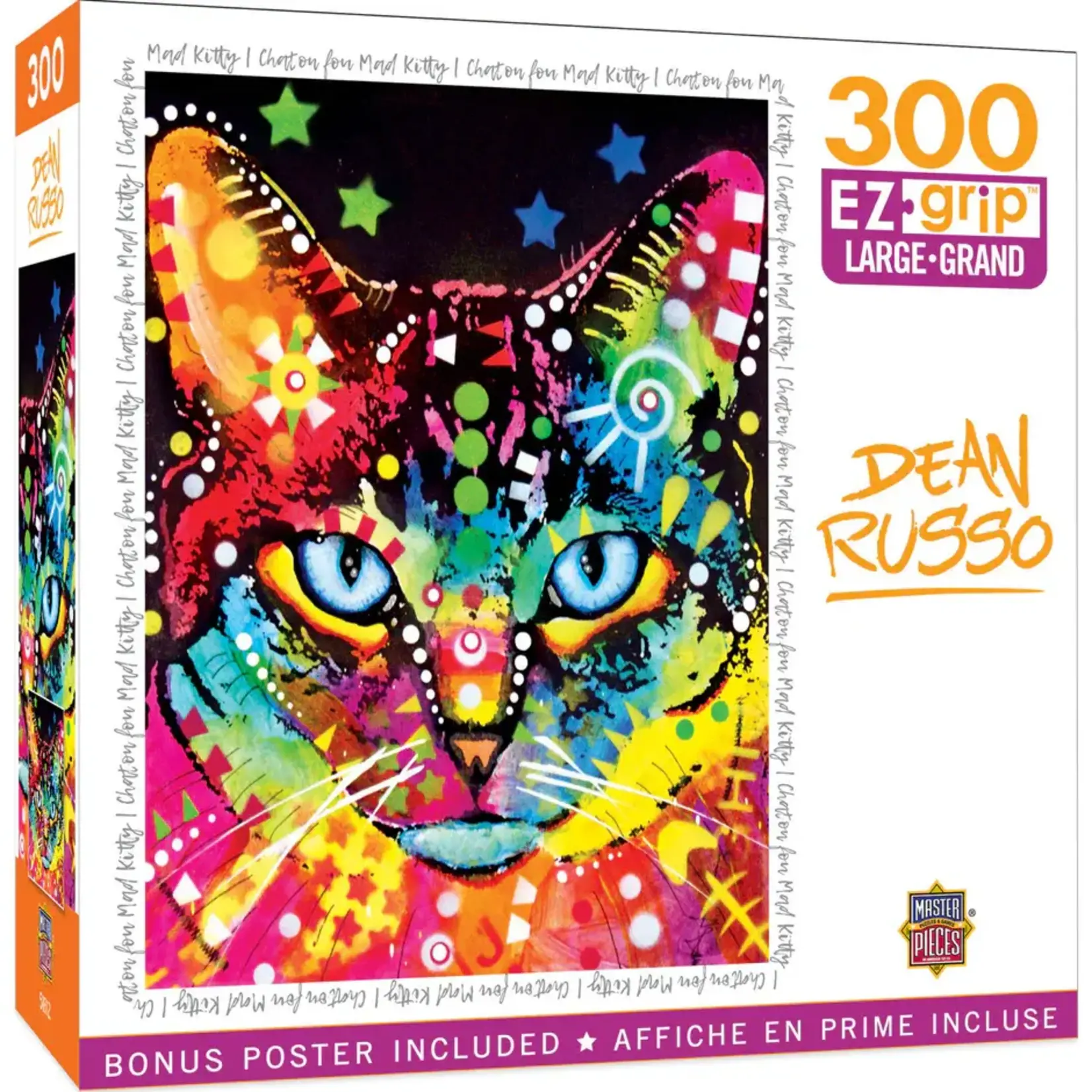 MasterPieces 32225 Dean Russo Mad Kitty 300 Piece Cat Puzzle