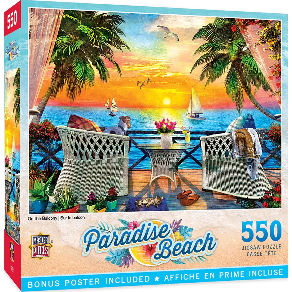 32243 On the Balcony 550 Piece Puzzle