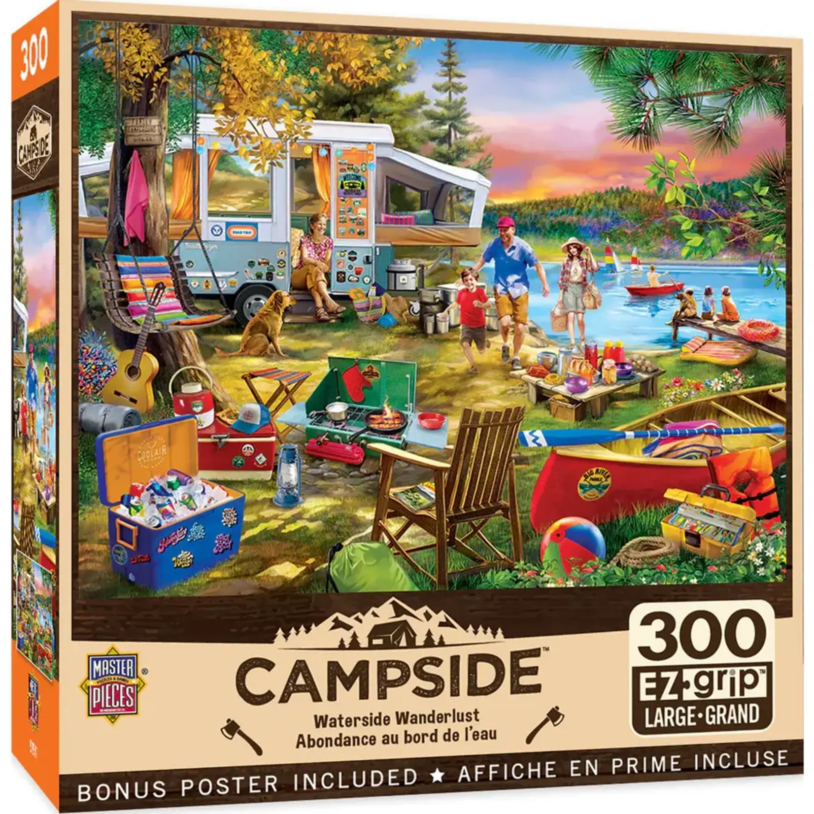 MasterPieces 32413 Waterslide Wanderlust Camper 300 Piece Puzzle